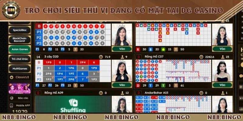 Dg Casino N88 - Thiên Đường Giải Trí Game Bài Hấp Dẫn 3 Một vài trò chơi siêu thú vị đang có mặt tại đây